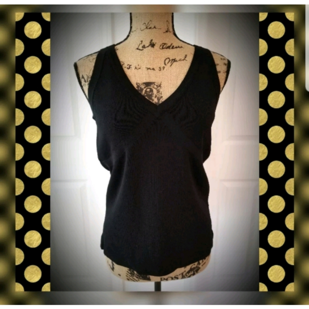 Stretch knit tank top dressy sleeveless shirt